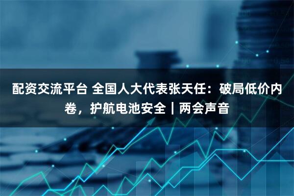 配资交流平台 全国人大代表张天任：破局低价内卷，护航电池安全｜两会声音